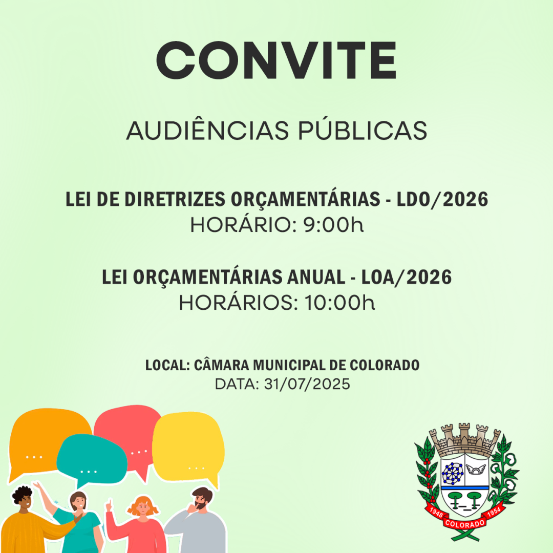 AUDIÊNCIAS PÚBLICAS