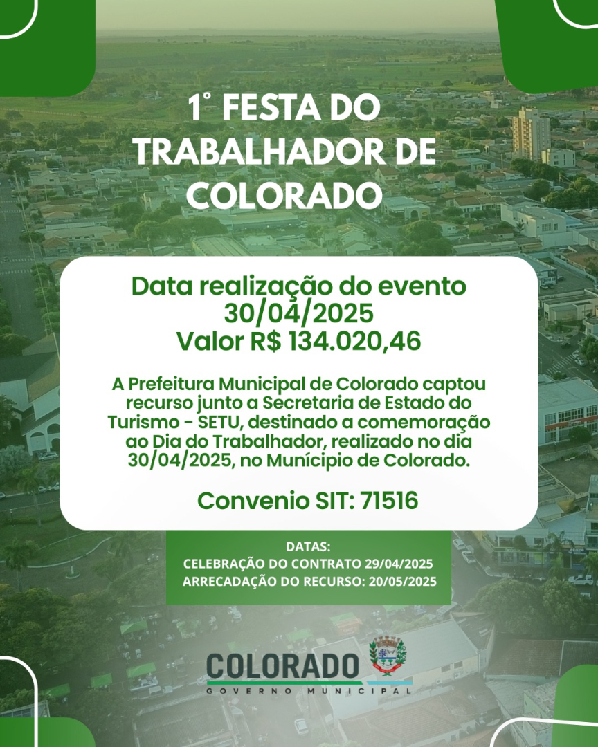 1º Festa do Trabalhador