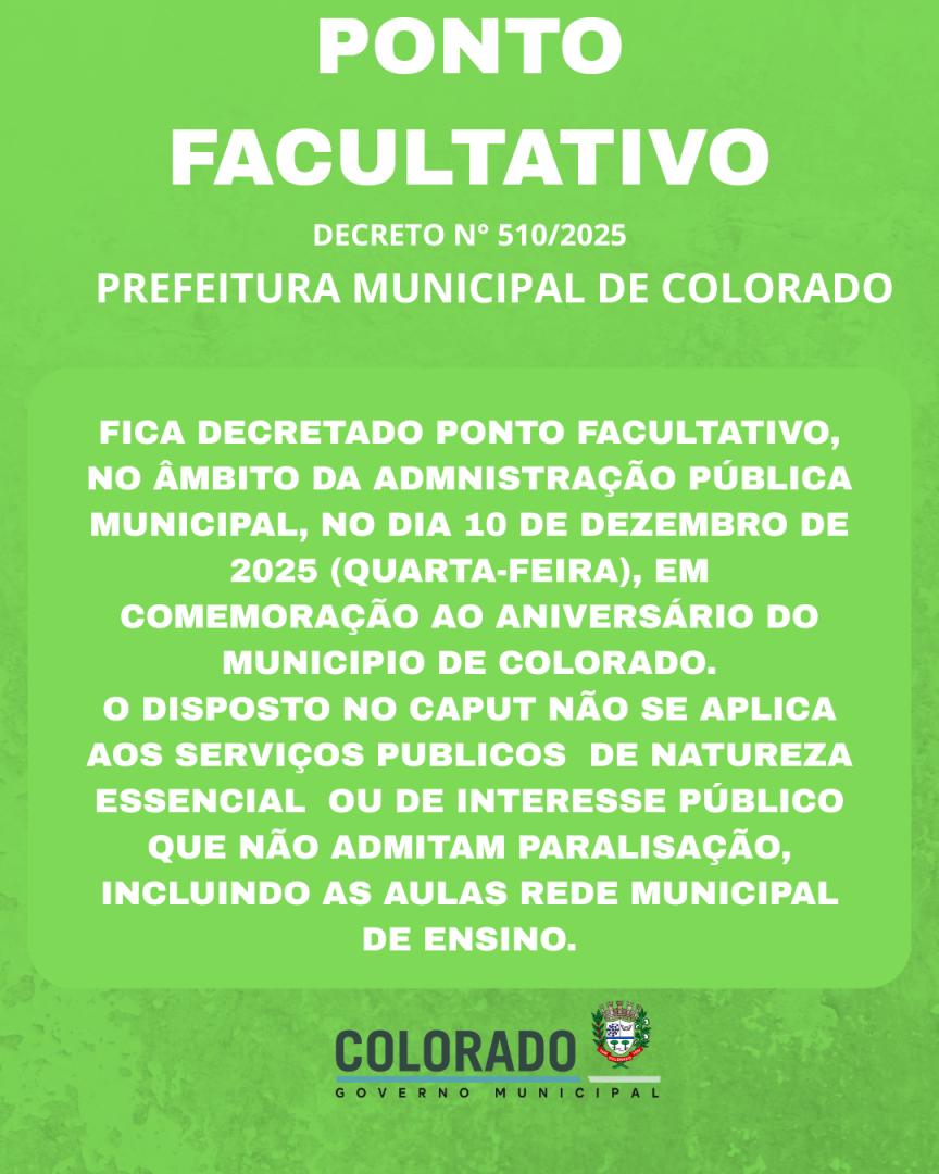 PONTO FACULTATIVO