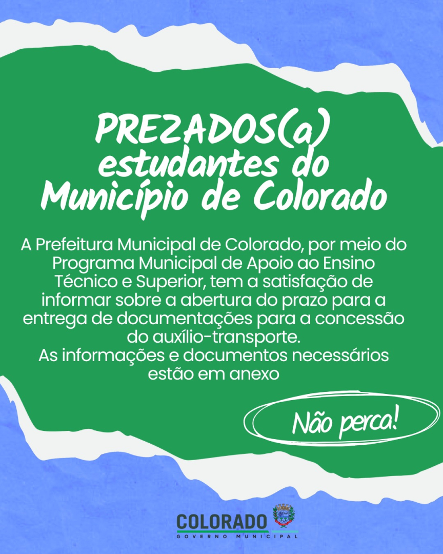 Programa Municipal de Apoio ao Ensino Técnico e Superior