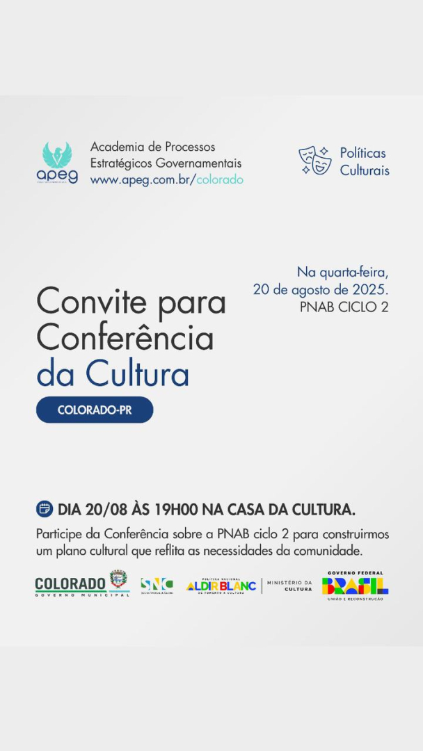 Convite para Conferência da Cultura